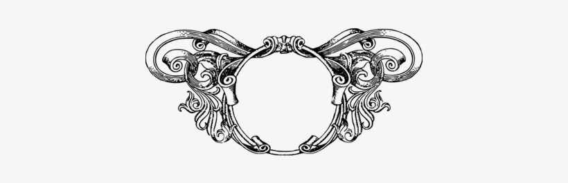 Vintage Ornate Circle Frame - Frame Vintage Clipart Border Png, transparent png