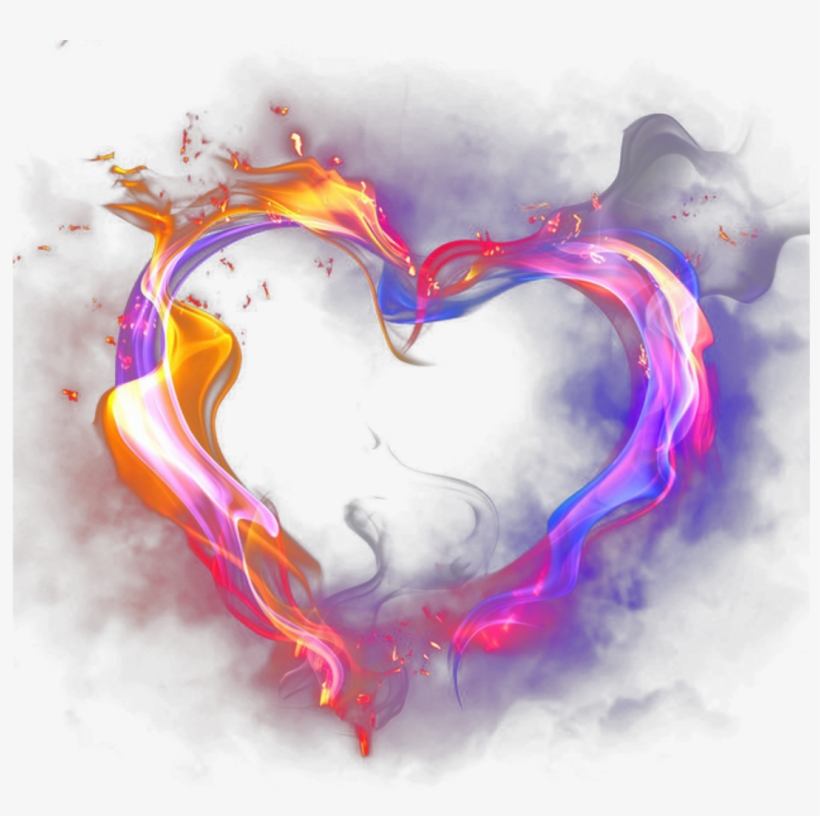 Smoke Heart Png, transparent png
