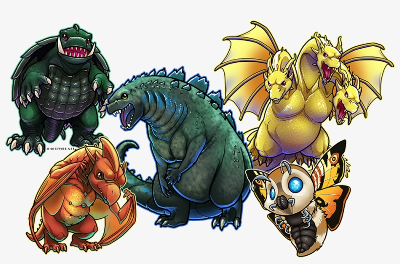 Classic Kaiju And Frienemies - Todos Los Kaijus De Godzilla, transparent png