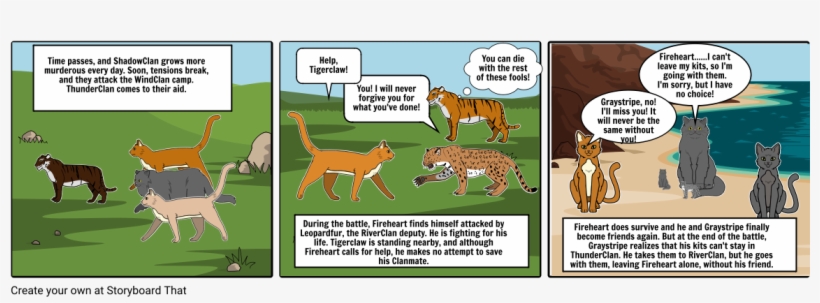 Fire And Ice End - Graystripe Leaving Thunderclan, transparent png