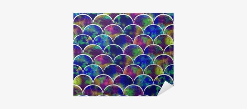 Bright Scales Shapes Abstract Grunge Colorful Splashes - Watercolor Painting, transparent png