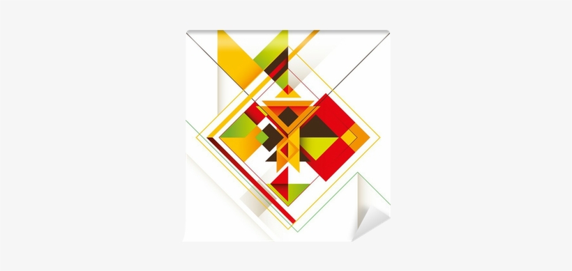 Creative Composition With Colorful Abstract Shapes - Abstract Shapes Composition, transparent png