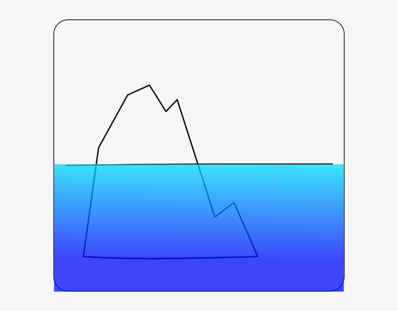 Ice Berg With Sea Clip Art - Clip Art Iceberg, transparent png