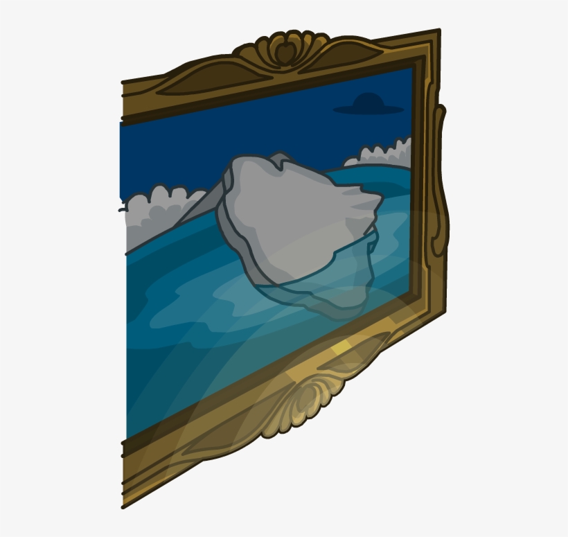 Lodge Attic Iceberg Painting - Painting Penguin Club Png, transparent png