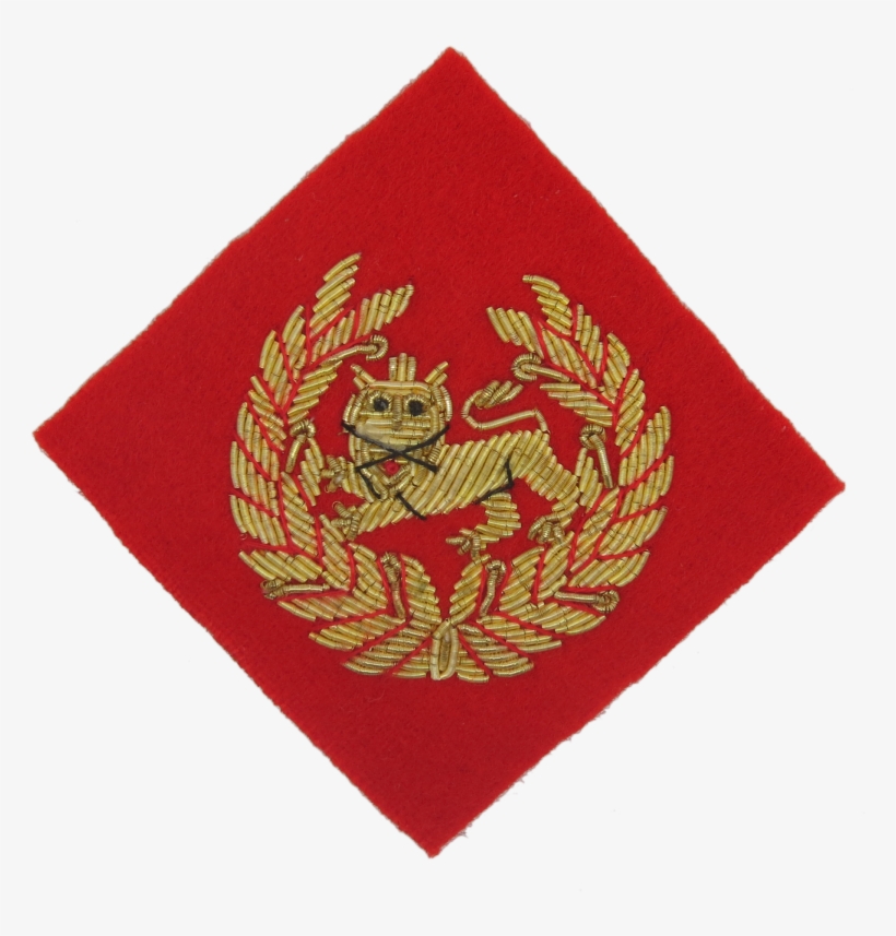 Kings Own Border Regiment Beret Badge On Scarlet Diamond - Emblem, transparent png