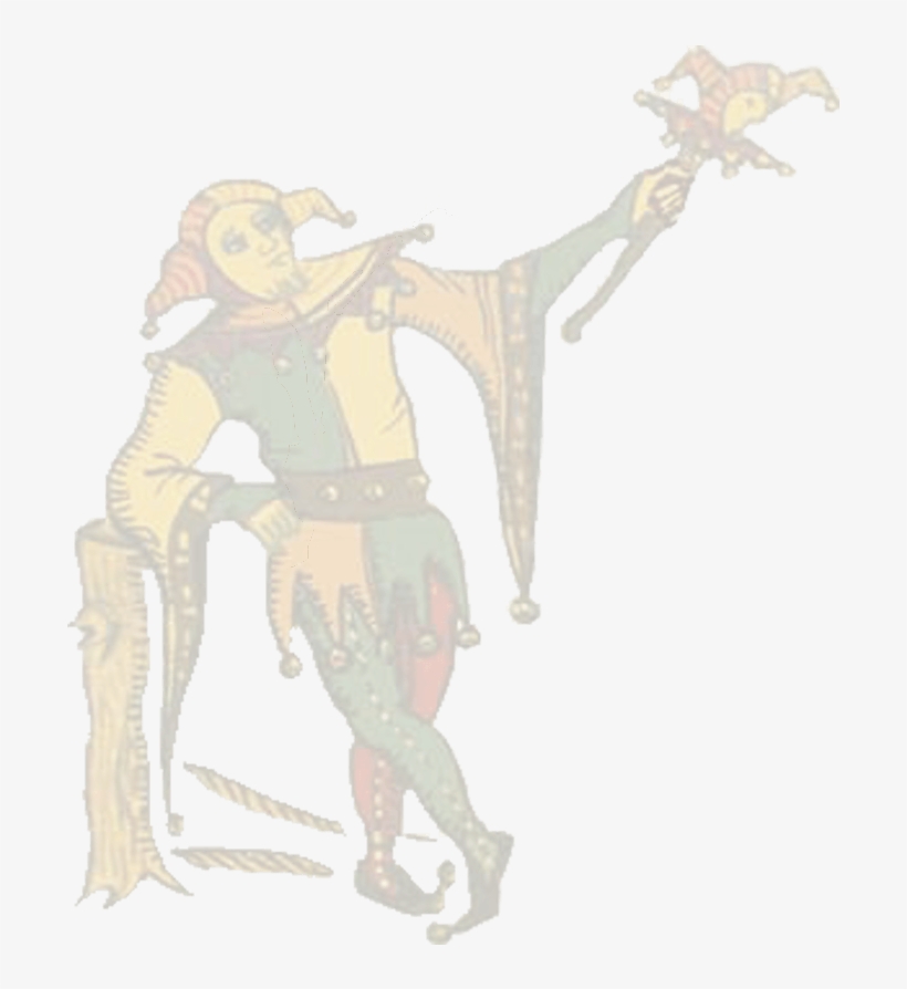Bg Smaller Jester For Schools - Medieval Renaissance A Fool, transparent png