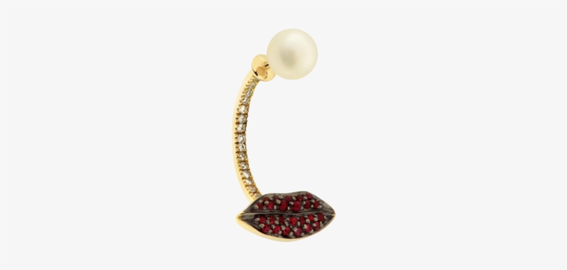 Piercing Png Image - Delfina Delettrez Lips Piercing Earring, Red, transparent png
