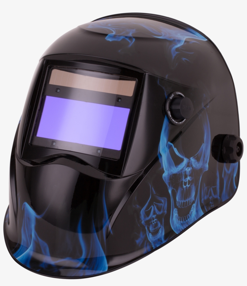 Topgun Warrior Auto-darkening Welding Helmet Blue Inferno - Welding Helmet, transparent png