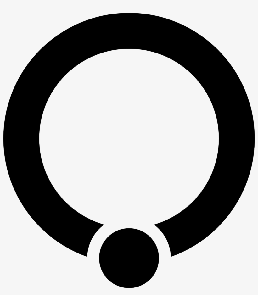 The Icon Resembles A A Circle Loop However The Circle - Mirror Frame Silhouette, transparent png