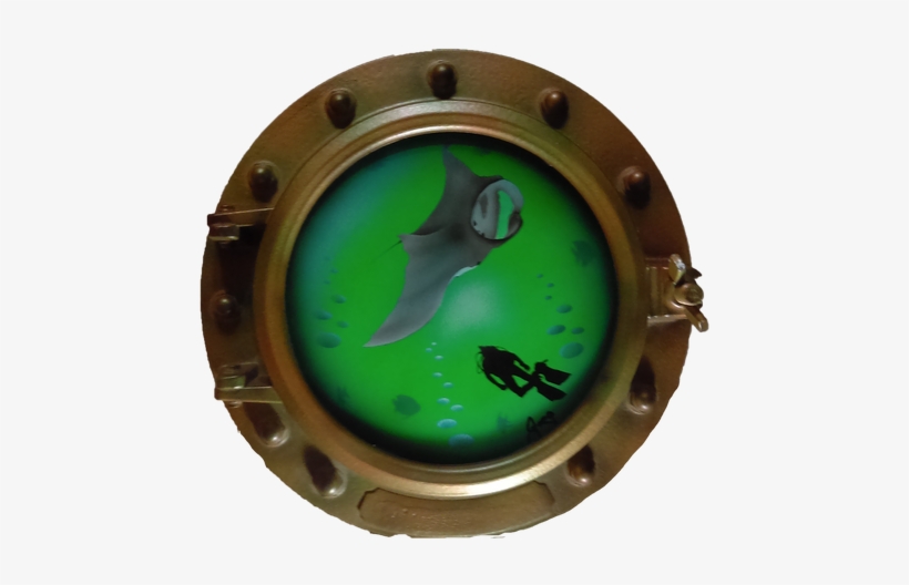 12'' Inches Round Decorative Risen Porthole - California Sea Lion, transparent png