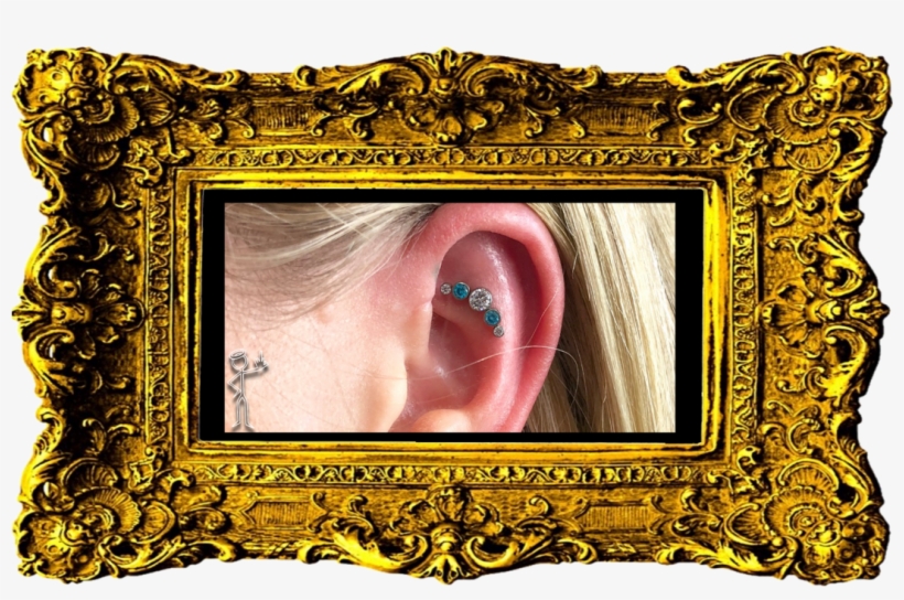 Faux Rook Piercing - Tattoo, transparent png