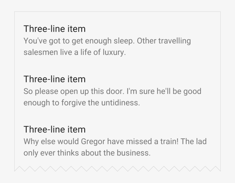Material Design Lists Spec - Website, transparent png