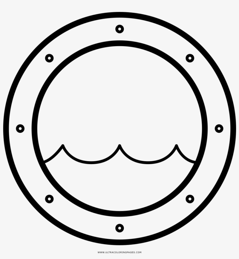 Porthole Coloring Page, transparent png