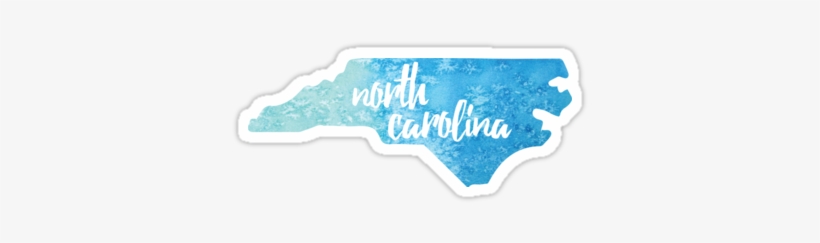 Blue Watercolor' Sticker By Gracehertlein - Carolina Blue, transparent png