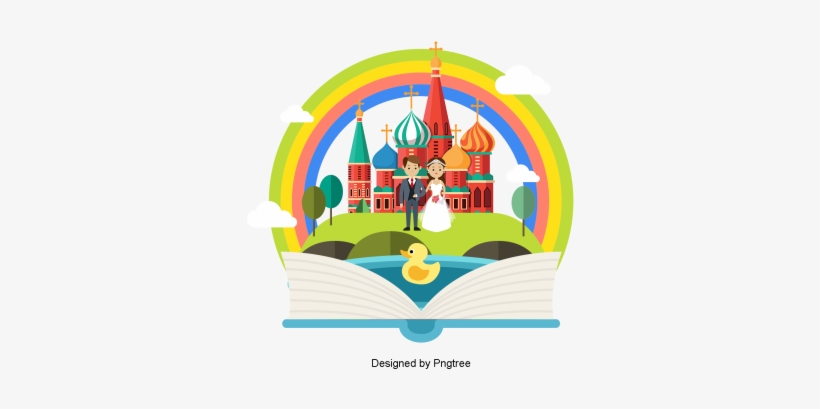 Beautiful Cool Cartoon Cute Hand Painted Creative Book - Painting, transparent png