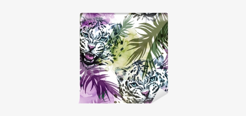 Watercolor Exotic Seamless Pattern - Invitaciones Africanas, transparent png