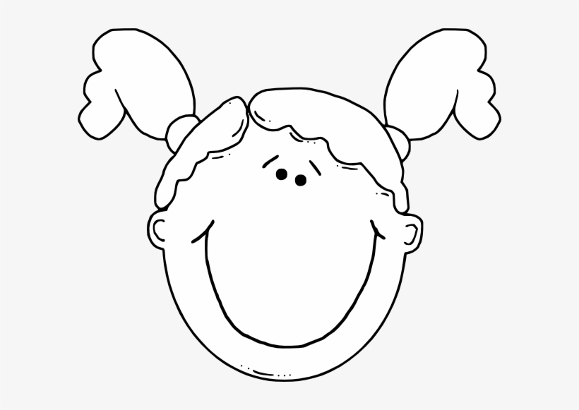 Girl Face Clip Art Free Vector - Girl Face Clip Art, transparent png