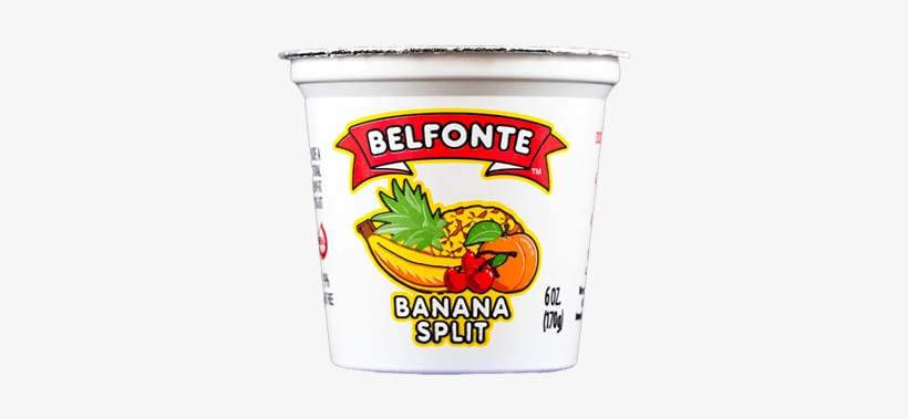 Banana Split - Belfonte Sour Cream, 16 Oz, transparent png