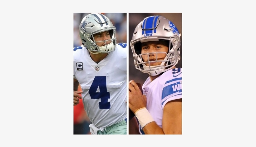 Dallas Cowboys Dak Prescott And Detroit Lions Matthew - Face Mask, transparent png