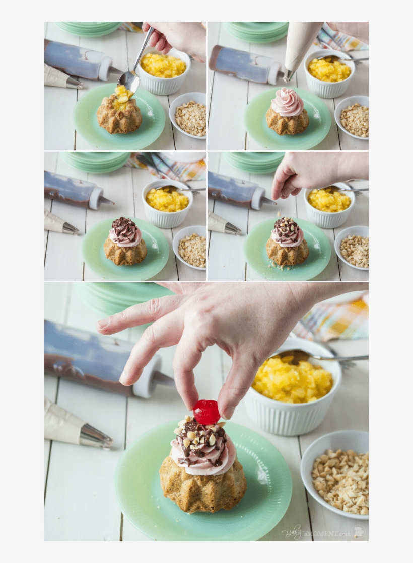 Banana Split Mini Bundt Cakes - Bundt Cake, transparent png