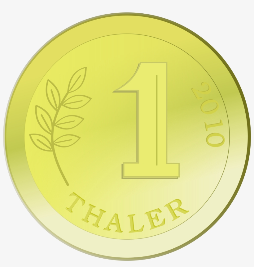 One Golden Coin - Coin Clip Art, transparent png