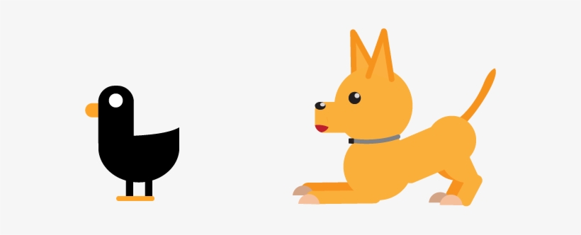 Ducks Hunting Dog - Dogs & Ducks Cartoon, transparent png