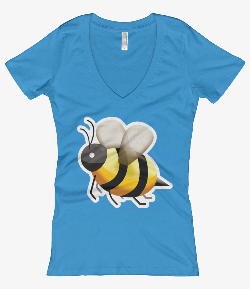 Women's Emoji V Neck - T-shirt, transparent png