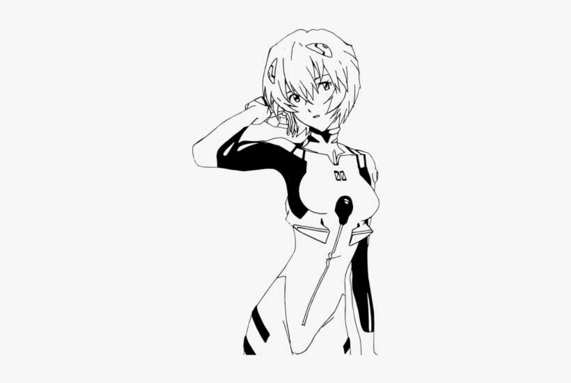 Rei Ayanami Decal, transparent png
