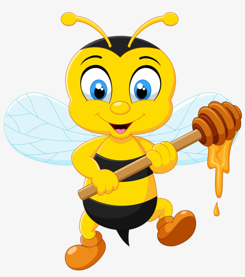 Honey Drawing Emoji Tattoo - Honey Bee Cartoon, transparent png