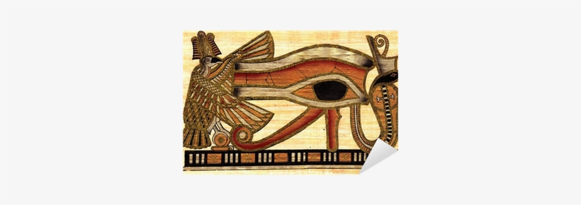 Symbol Of Eye Of Ra Godhood Painted At Papyrus Sticker - Egyptian Magic By E. A. Wallis Budge, transparent png