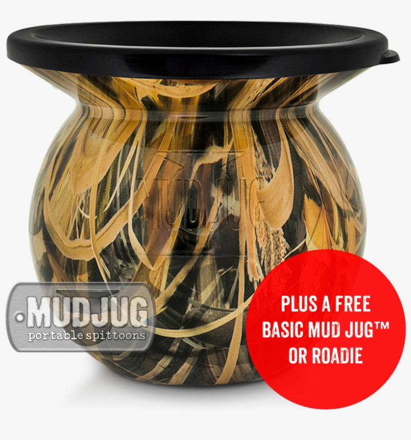 Confederate Duck Hunt Camo Mud Jug™ - Southern Bass Mudjug, transparent png