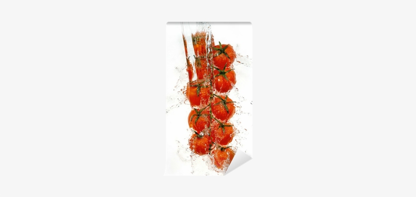 Branch Of Tomatoes In Water Splashes - Water, transparent png