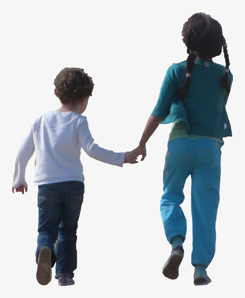 Children Holding Hands And - Children Png, transparent png