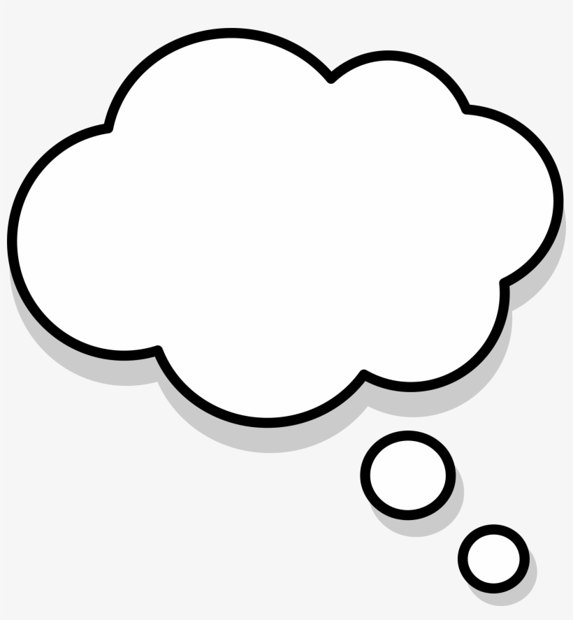 Clipart - Bulle Pensive Png, transparent png