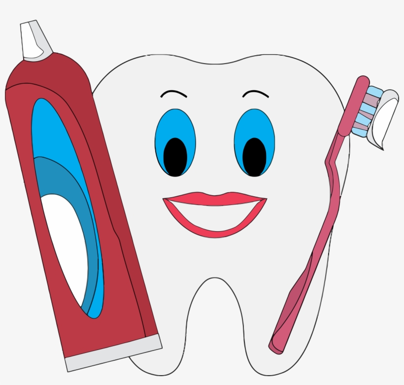 This Free Icons Png Design Of Happy Tooth With Toothpaste, transparent png