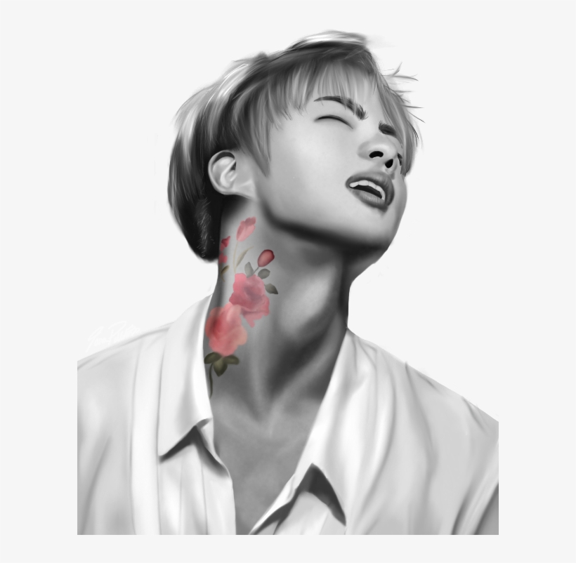 A Transparent Jin Drawing To Protect Your Blog - Jin Blood Sweat And Tears, transparent png