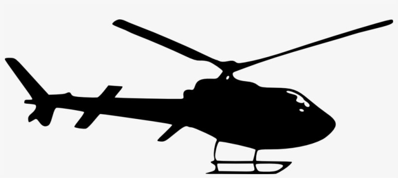 Png File Size - Helicopter Silhouette Png, transparent png
