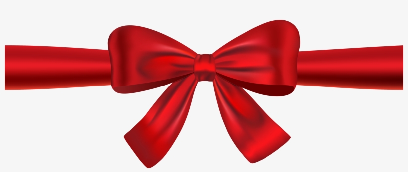 Red Ribbon And Bow, transparent png