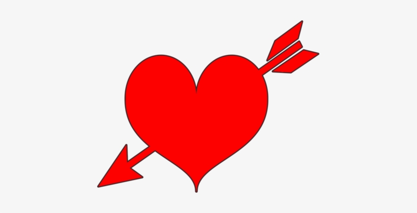 Hearts And Arrows Valentine's Day Red Hearts And Arrows, transparent png