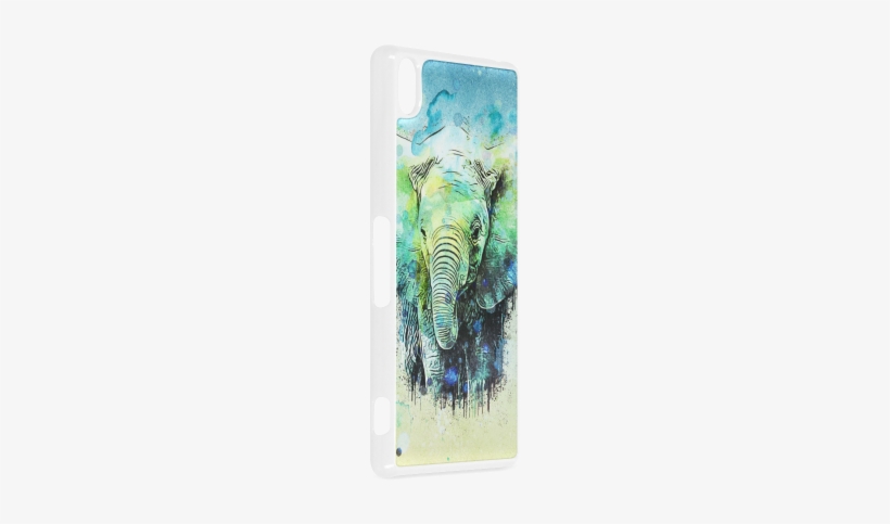 Watercolor Elephant Hard Case For Sony Xperia Z3 - African Elephant, transparent png