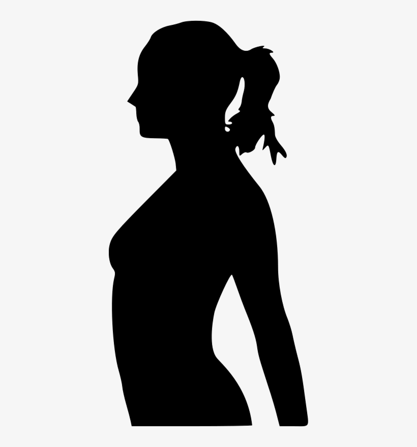 This Graphics Is Pregnancy Silhouet About 9 Day,pregnancy - Pregnant Woman Silhouette Png, transparent png