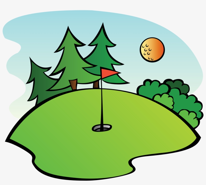 Best Of Hole Clip Art - Golf Clip Art, transparent png