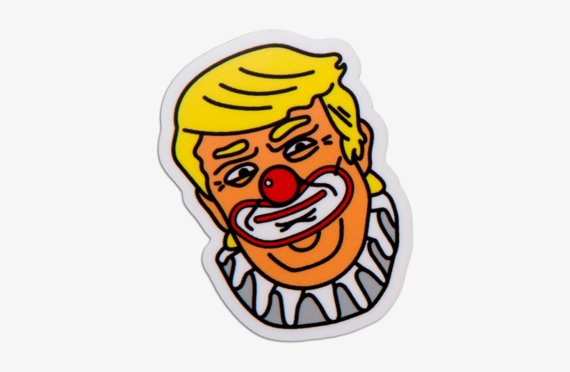 Clown Trump Sticker Animation - Logon 8 Donald Trump Unisex Sun Hat Royalblue One Size, transparent png