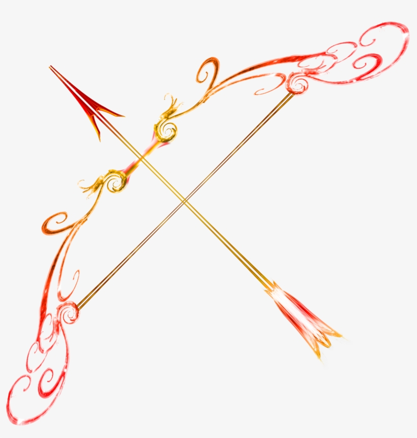 Would Like This As A Tattoo - Fire Bow And Arrow, transparent png