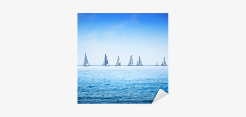 Sailing Boat Yacht Regatta Race On Sea Or Ocean Water - Gallery Direct Stevanzz 'sailboat Regatta Race On Sea', transparent png