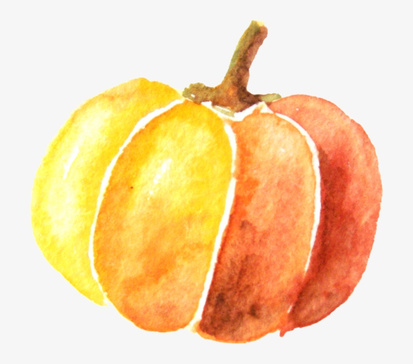 Pumpkin Painting Transprent Free - Pumpkin Clip Art Watercolor Png, transparent png