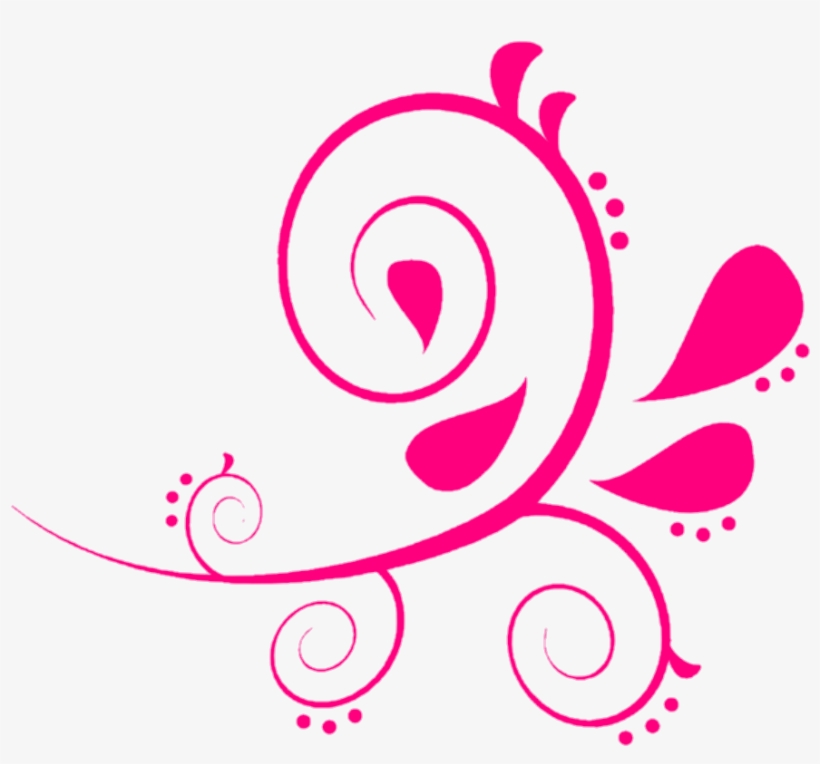 Paisley Curves Pink Clip Art At Clker - Free Paisley Clip Art, transparent png