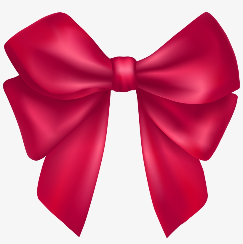 Dark Pink Bow Png Clipart - Bow Png Clipart, transparent png