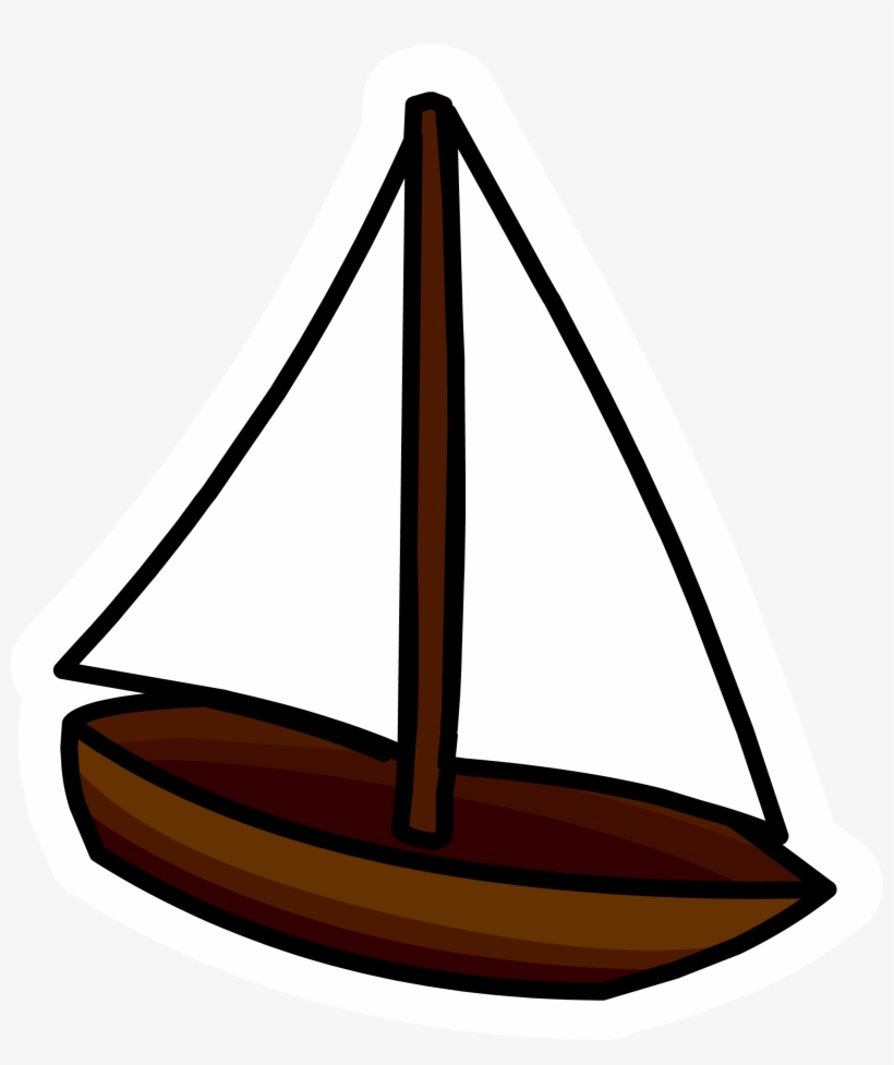Toy Sailboat Pin - Toy Sailboat, transparent png