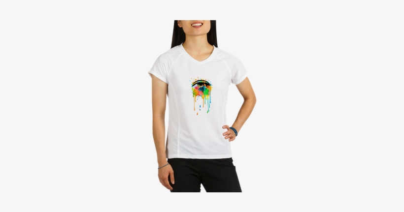 Eye Watercolor Art Performance Dry T-shirt - T-shirt, transparent png